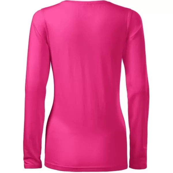  Ženska majica z dolgimi rokavi MALFINI SLIM 139 MAGENTA 