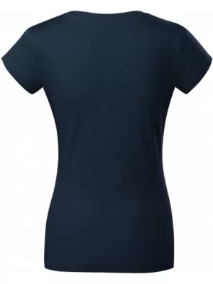 Ženska majica s kratkimi rokavi MALFINI FIT V-NECK 162 MORNARSKO MODRA