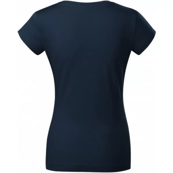  Ženska majica s kratkimi rokavi MALFINI FIT V-NECK 162 MORNARSKO MODRA 