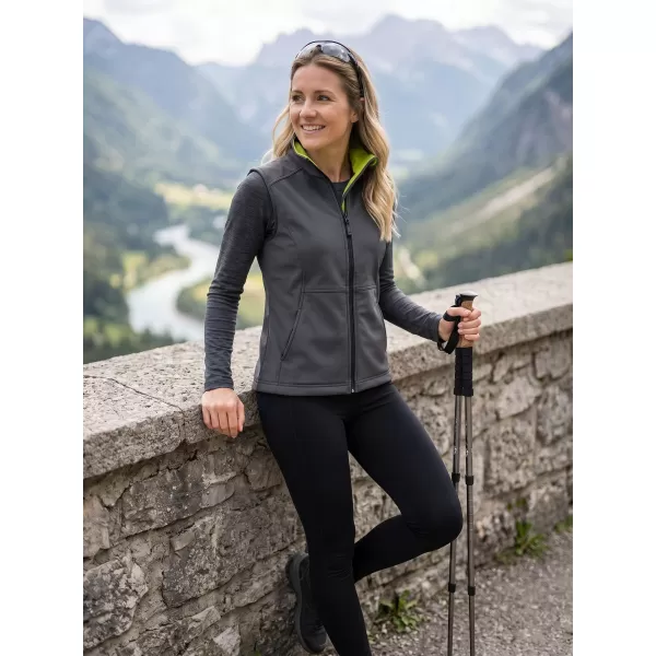  Ženski softshell telovnik MALFINI VISION 516 JEKLENO SIVA 