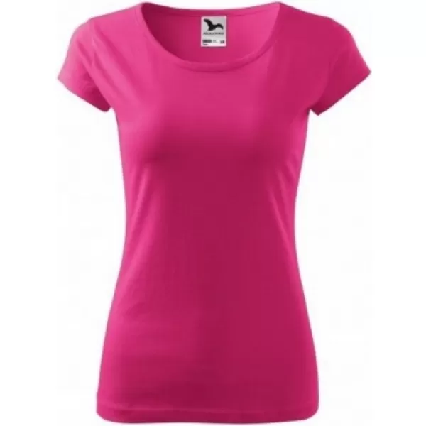  Ženska majica s kratkimi rokavi MALFINI PURE 122 MAGENTA 