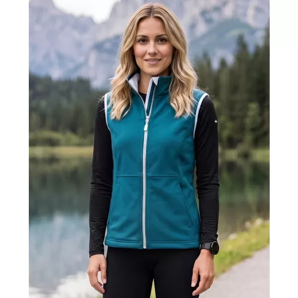  Ženski softshell telovnik MALFINI VISION 516 TEMNO TURKIZNA 