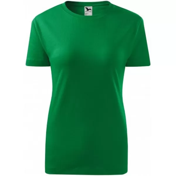  Ženska majica s kratkimi rokavi MALFINI CLASSIC NEW 133 SREDNJE ZELENA 