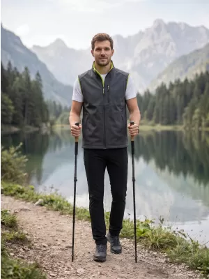 Moški softshell telovnik MALFINI VISION 517 JEKLENO SIVA