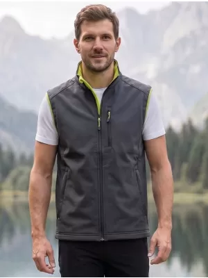 Moški softshell telovnik MALFINI VISION 517 JEKLENO SIVA