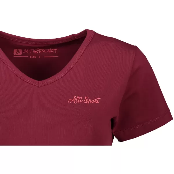  Ženska majica s kratkimi rokavi ALTISPORT LUKENA LTSS701 BORDO 
