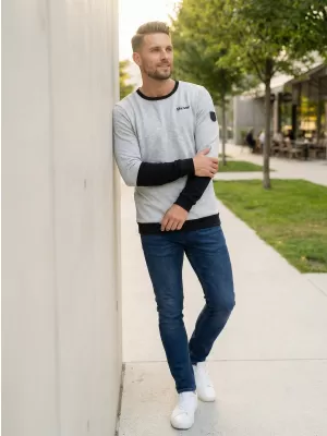 Moški pulover ALTISPORT ZORION MPLS088 SVETLO SIVA