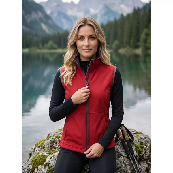  Ženski softshell telovnik MALFINI VISION 516 RDEČA 
