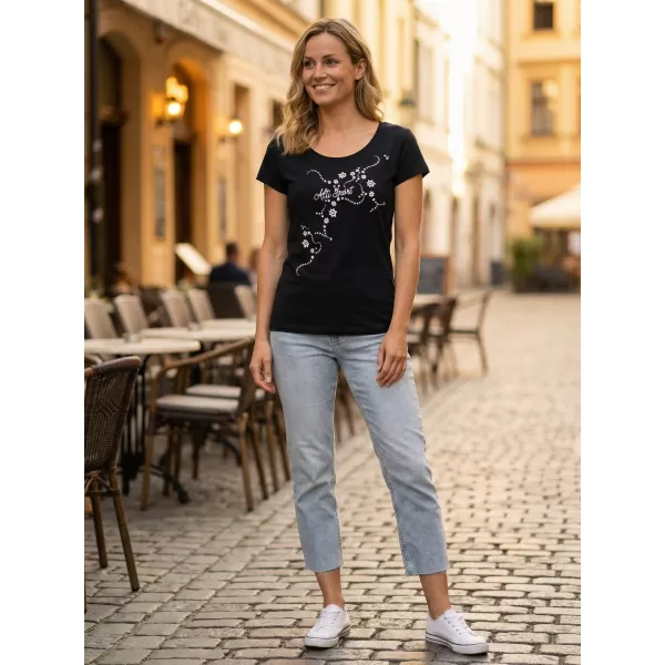  Dámské triko ALTISPORT CARRYOVER ALW009F61 NÁMOŘNÍ MODRÁ 