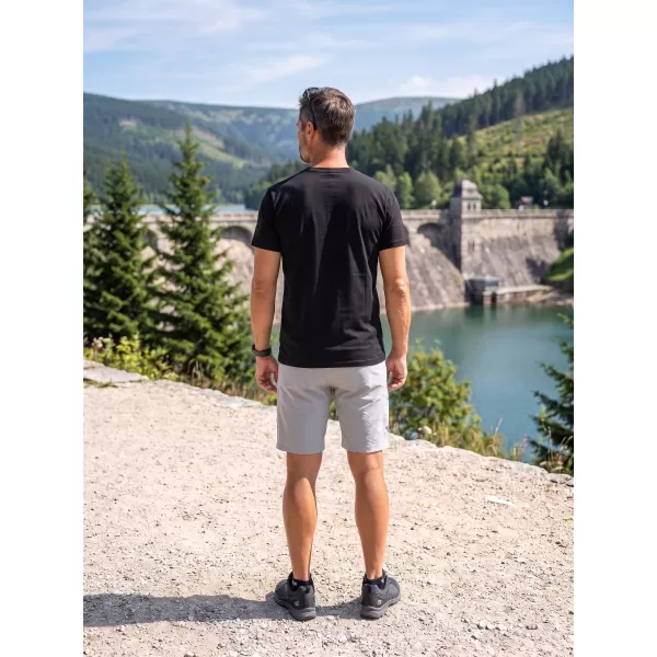  Moška majica s kratkimi rokavi ALTISPORT ALM013129 ČRNA IN RDEČA 