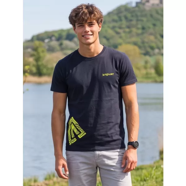  Moška majica s kratkimi rokavi ALTISPORT ALM013129 MORNARSKO MODRA 