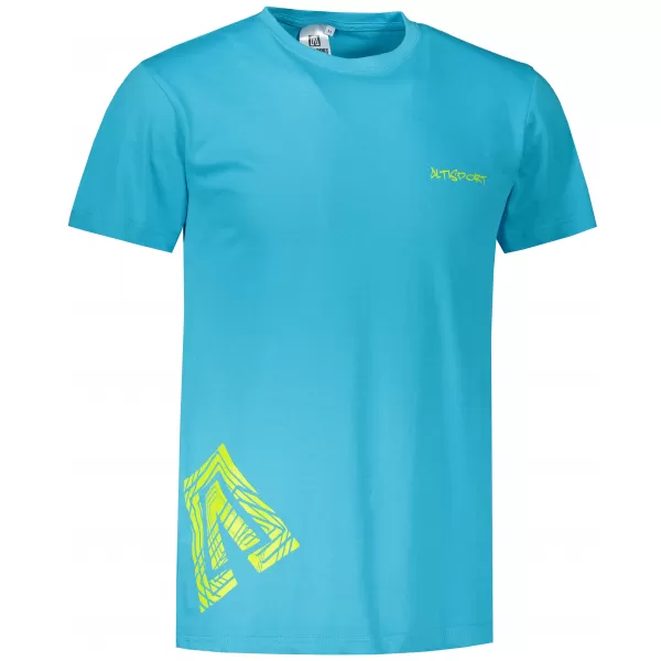  Moška majica s kratkimi rokavi ALTISPORT ALM013129 TURKIZNA 