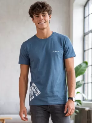 Moška majica s kratkimi rokavi ALTISPORT ALM013129 DENIM