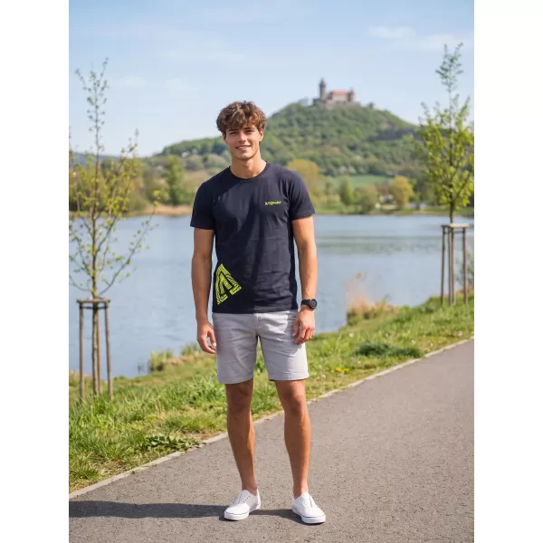  Moška majica s kratkimi rokavi ALTISPORT ALM013129 MORNARSKO MODRA 