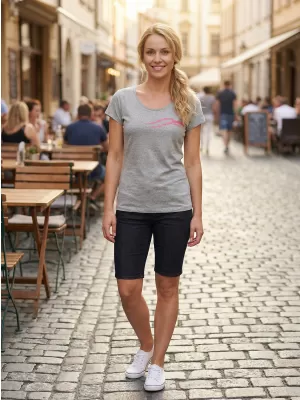 Dámské triko ALTISPORT CARRYOVER ALW001F61 ŠEDORŮŽOVÁ