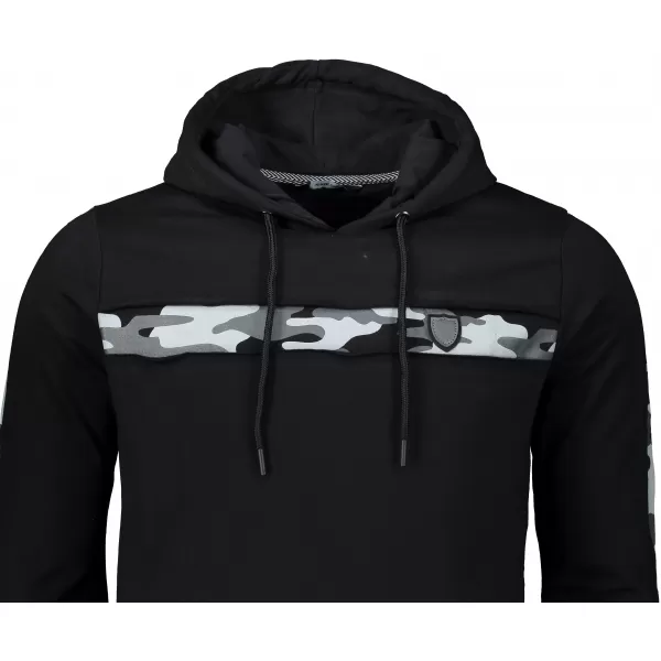  Moški podaljšan pulover KIXMI KENNY ČRNA 