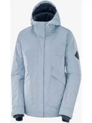 Ženska zimska jakna SALOMON SNOW REBEL JKT W LC1383200 KENTUCKY BLUE/HEATHER