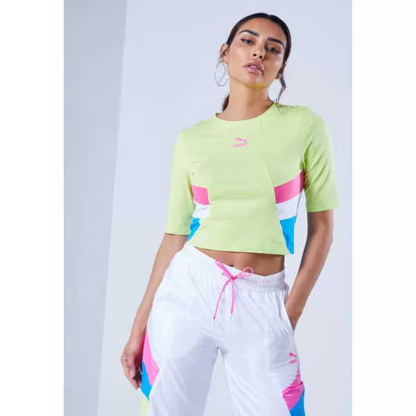  Ženski top PUMA TFS RETRO CROP TOP OSTRO ZELENA 