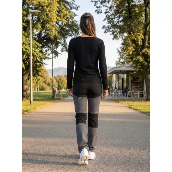  Dámské triko s dlouhým rukávem ALTISPORT CARRYOVER ALW001169 ČERNÁ 
