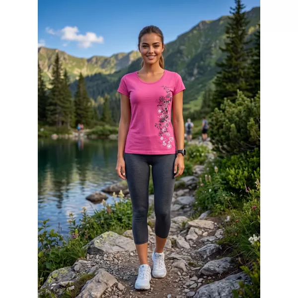  Dámské triko ALTISPORT CARRYOVER ALW029122 PURPUROVÁ 
