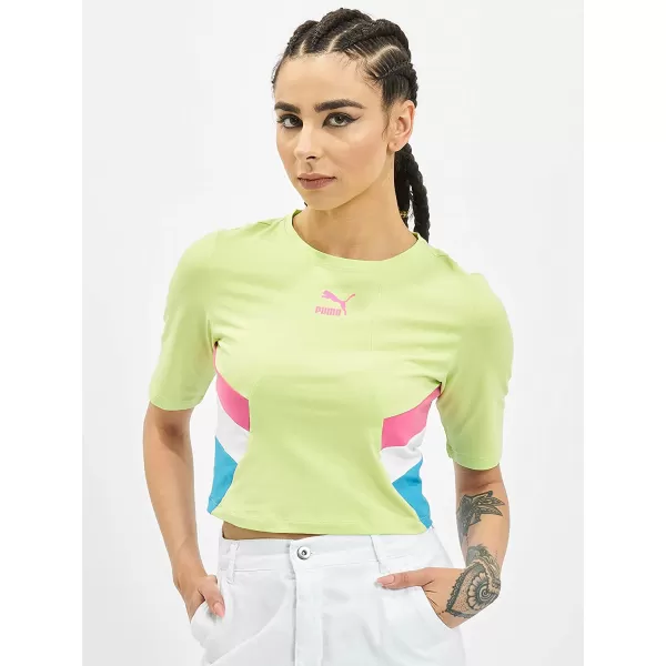  Ženski top PUMA TFS RETRO CROP TOP OSTRO ZELENA 