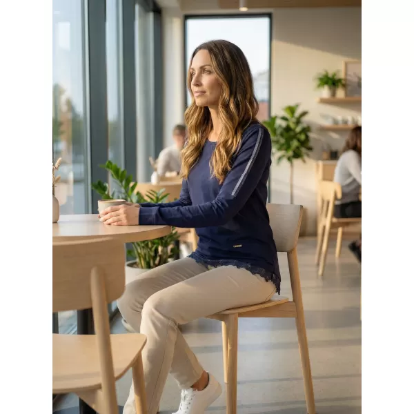  Ženski pulover KIXMI KAMEA TEMNO MODRA 