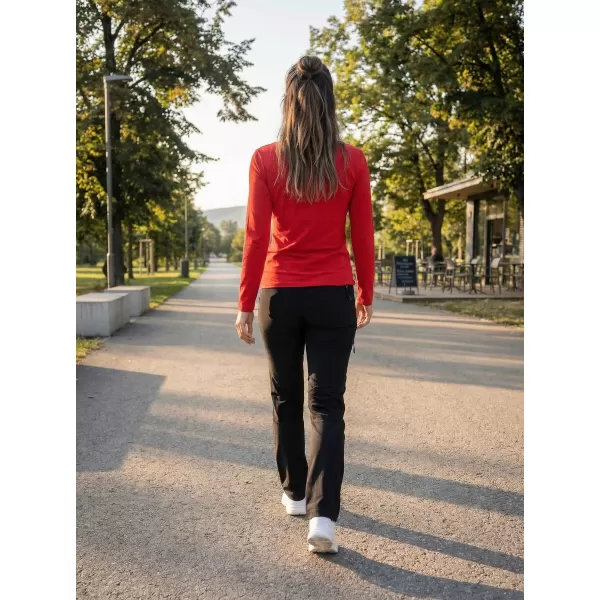  Dámské triko s dlouhým rukávem ALTISPORT CARRYOVER ALW001169 ČERVENÁ 