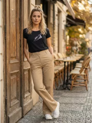 Ženska majica s kratkimi rokavi ALTISPORT ALW030F61 MORNARSKO MODRA