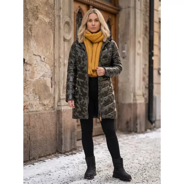  Plašč SAM 73 ALISHA WB 806 TEMNO ZELENA 