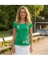 Dámské triko ALTISPORT CARRYOVER ALW016122 STŘEDNĚ ZELENÁ