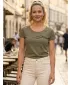 Dámské triko ALTISPORT CARRYOVER ALW001F61 KHAKI/ČERNÁ