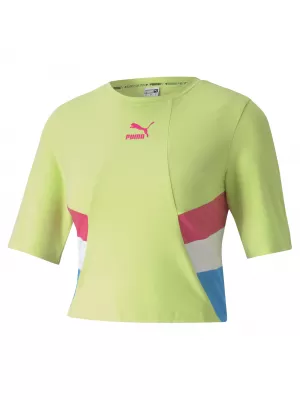 Ženski top PUMA TFS RETRO CROP TOP OSTRO ZELENA