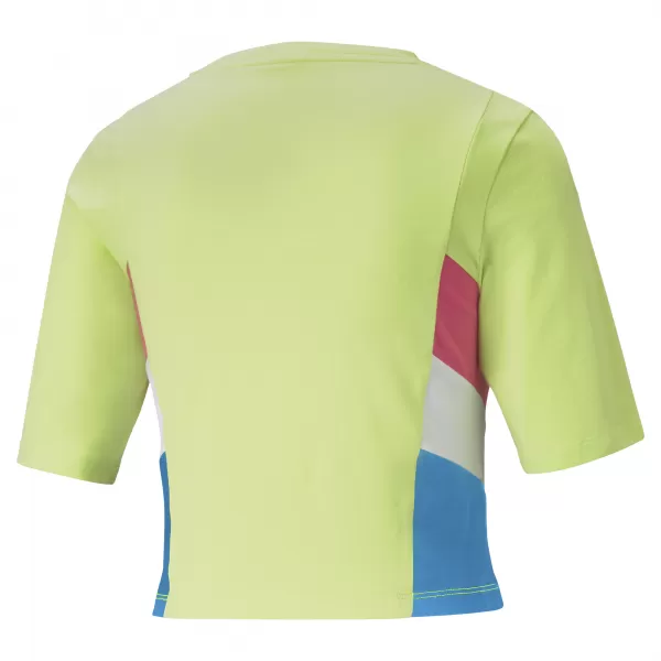  Ženski top PUMA TFS RETRO CROP TOP OSTRO ZELENA 