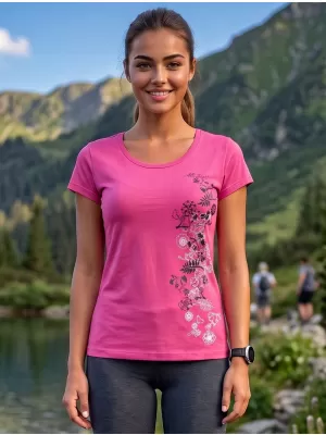 Dámské triko ALTISPORT CARRYOVER ALW029122 PURPUROVÁ