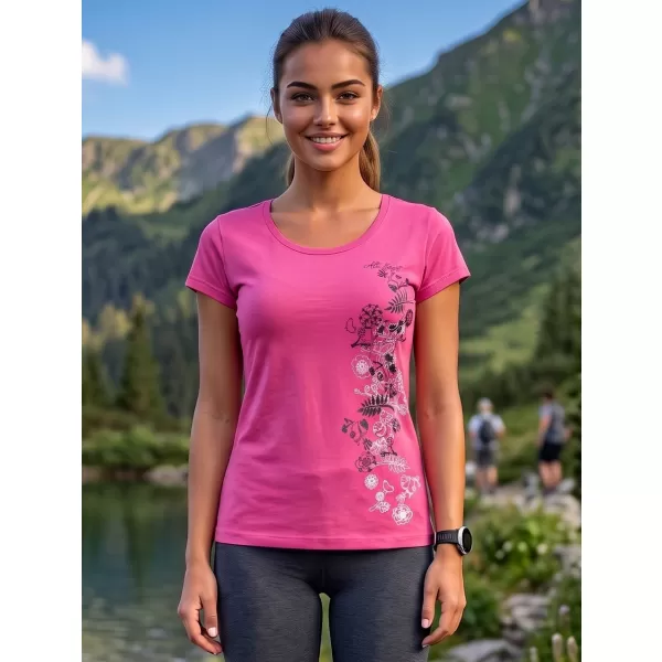  Dámské triko ALTISPORT CARRYOVER ALW029122 PURPUROVÁ 