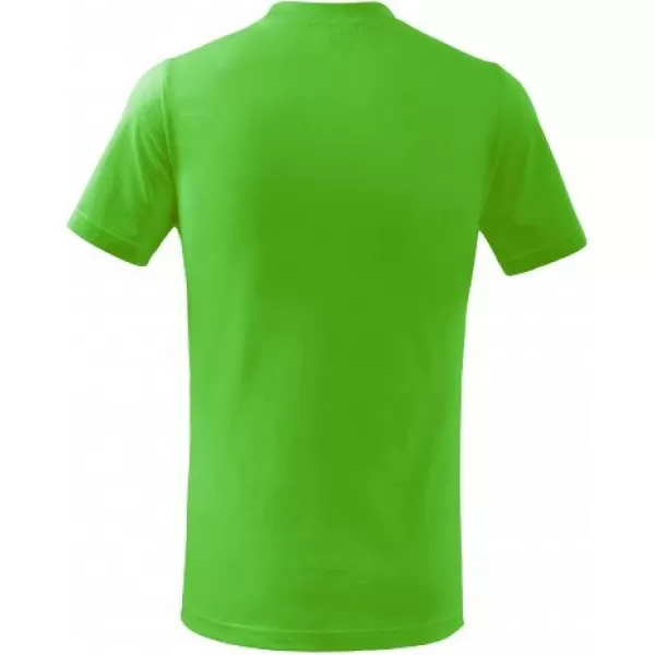  Otroška majica s kratkimi rokavi MALFINI BASIC 138 JABOLČNO ZELENA 