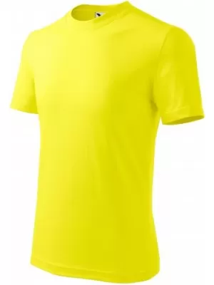 Otroška majica s kratkimi rokavi MALFINI BASIC 138 LIMONA