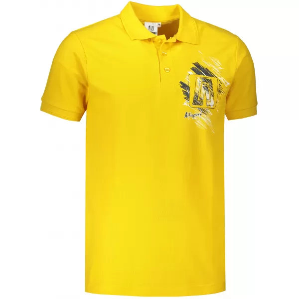  Moška majica s kratkimi rokavi ALTISPORT ALM032203 RUMENA 