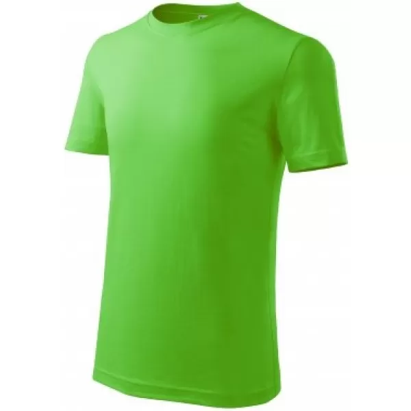  Otroška majica s kratkimi rokavi MALFINI CLASSIC NEW 135 JABOLČNO ZELENA 