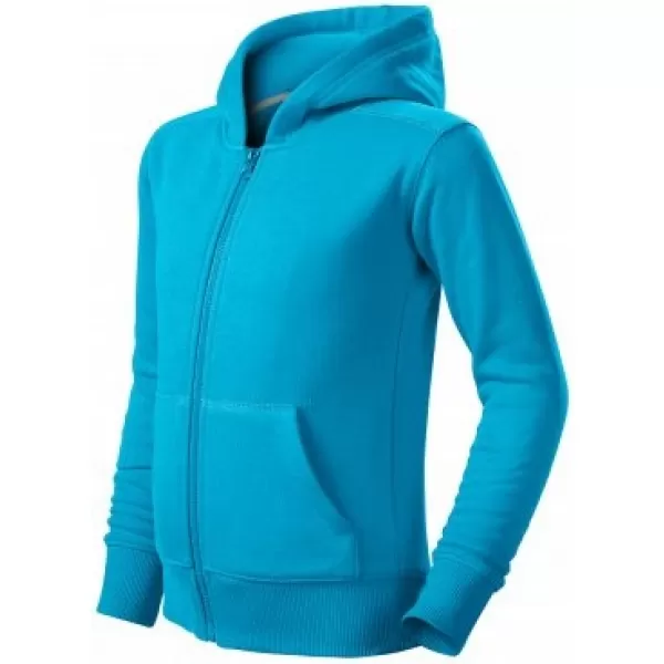  Otroški pulover MALFINI TRENDY ZIPPER 412 TURKIZNA 