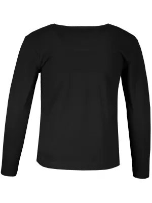 Dekliška majica s kratkimi rokavi ALTISPORT ALK011121 ČRNA