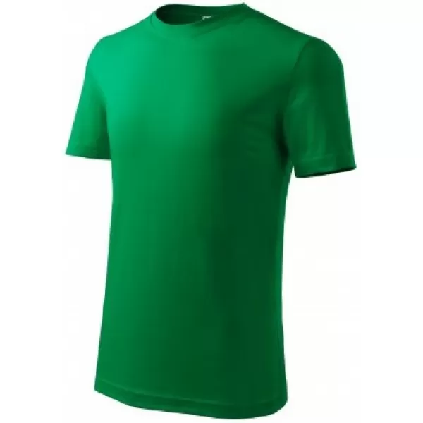  Otroška majica s kratkimi rokavi MALFINI CLASSIC NEW 135 SREDNJE ZELENA 