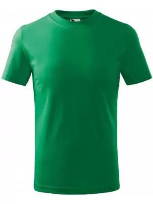 Otroška majica s kratkimi rokavi MALFINI BASIC 138 SREDNJE ZELENA