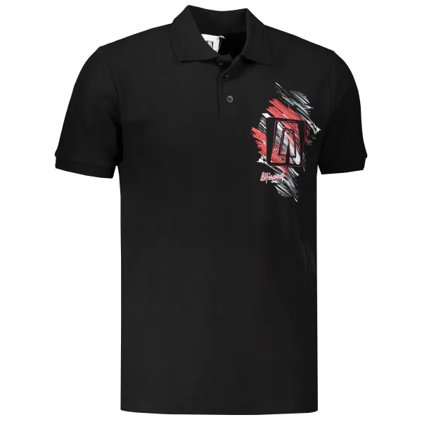  Moška majica s kratkimi rokavi ALTISPORT ALM032203 ČRNA 