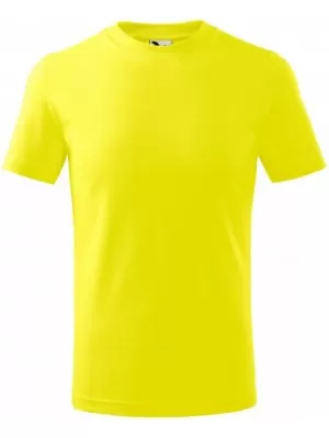 Otroška majica s kratkimi rokavi MALFINI BASIC 138 LIMONA