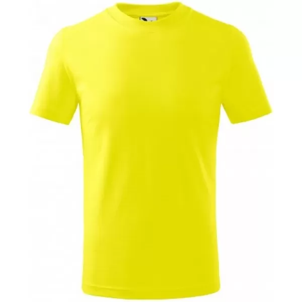  Otroška majica s kratkimi rokavi MALFINI BASIC 138 LIMONA 