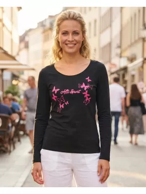 Ženska majica s kratkimi rokavi ALTISPORT ALW011169 MORNARSKO/ROZA