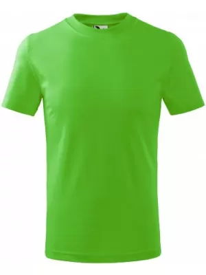 Otroška majica s kratkimi rokavi MALFINI BASIC 138 JABOLČNO ZELENA