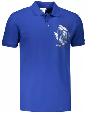 Moška majica s kratkimi rokavi ALTISPORT ALM032203 KRALJEVSKO MODRA