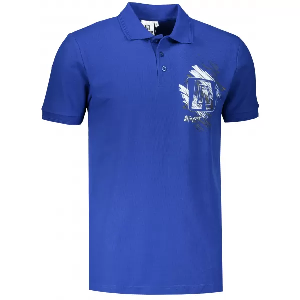  Moška majica s kratkimi rokavi ALTISPORT ALM032203 KRALJEVSKO MODRA 